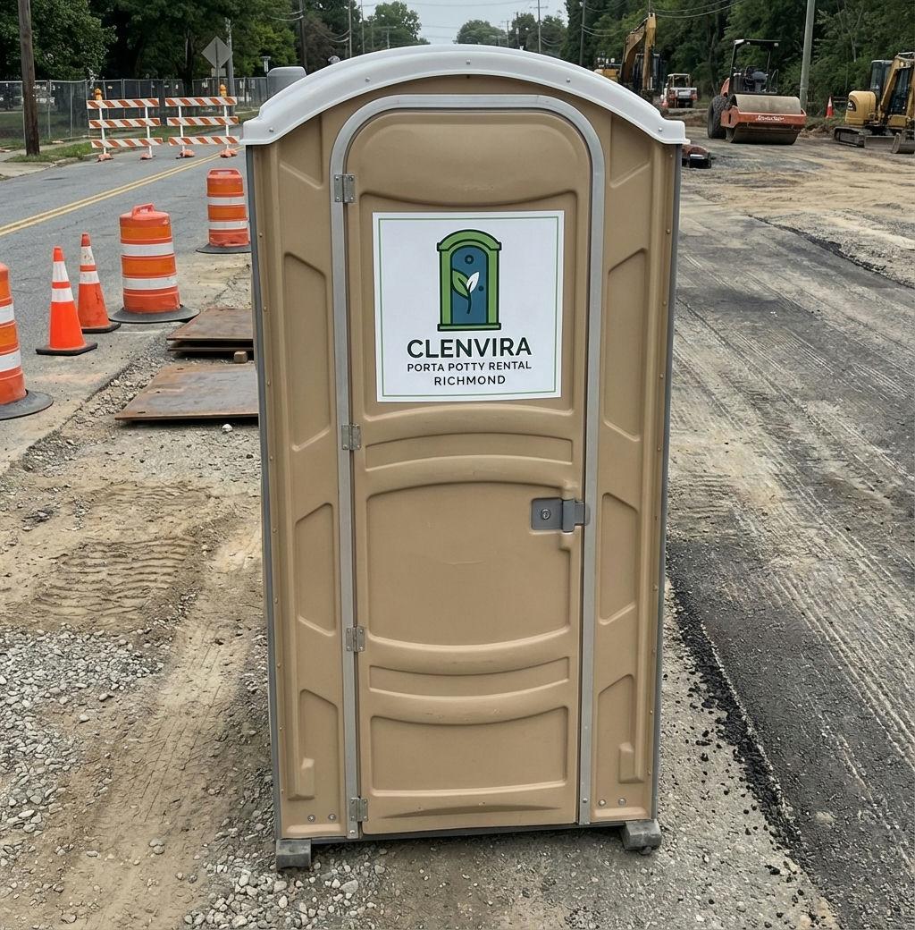Flushable porta potty rental in Richmond