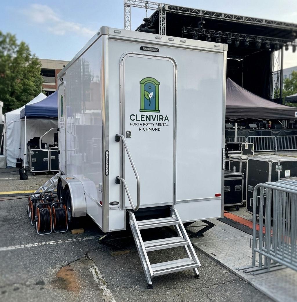 Porta potty at outdoor event
